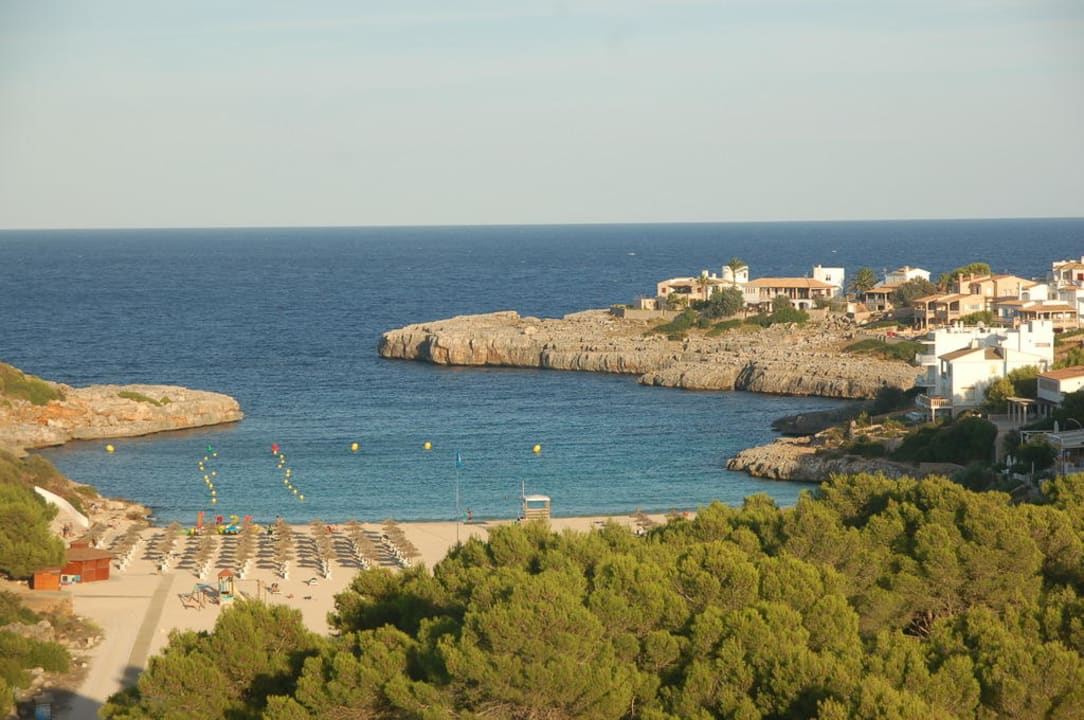 Blick auf den Strand vom Hotel aus Grupotel Cala Marsal Nature Hotel