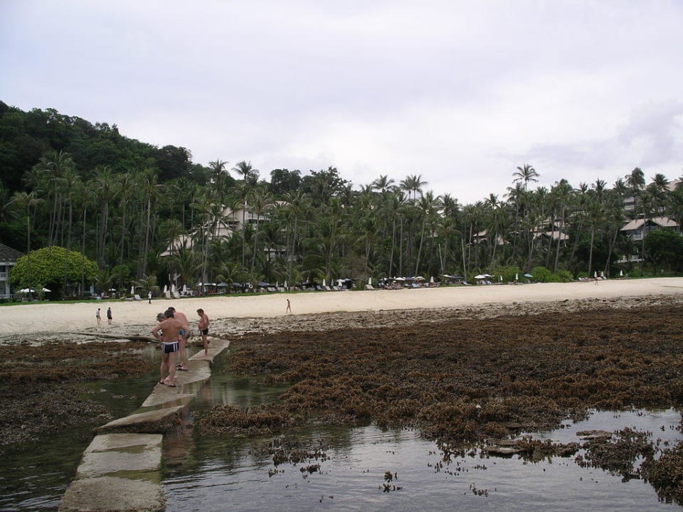 Strand bei Ebbe mit Korallen Cape Panwa Hotel
