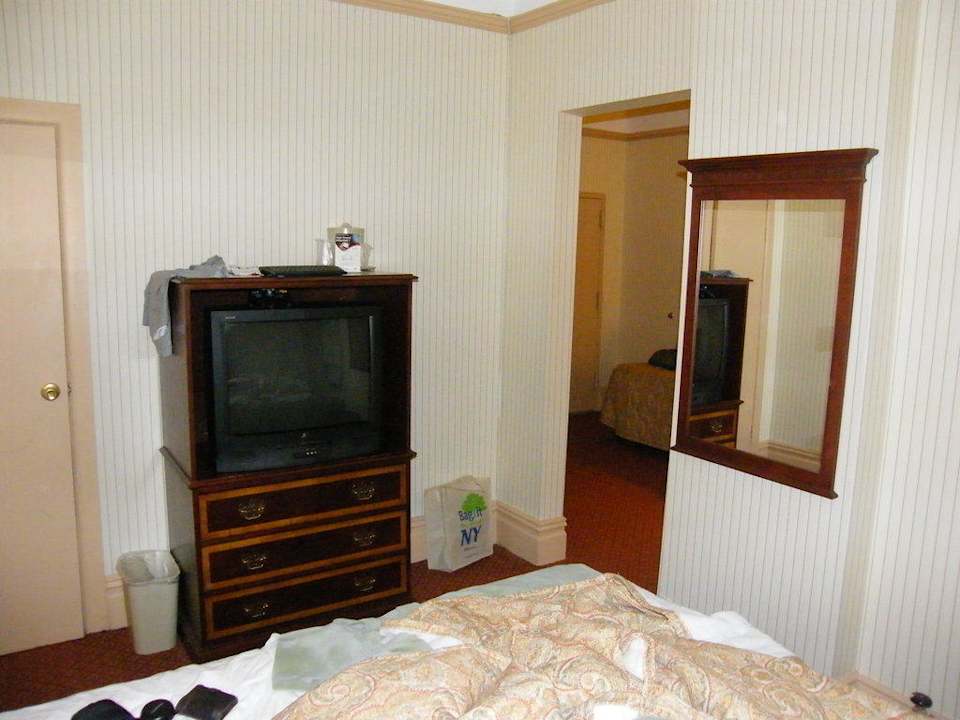 Schlafzimmer in der "Junior Suite" Hotel Wolcott