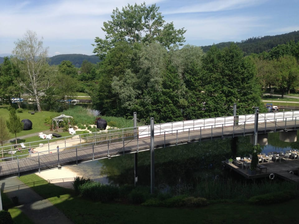 Ausblick zum Lendkanal Das Seepark Wörthersee Resort