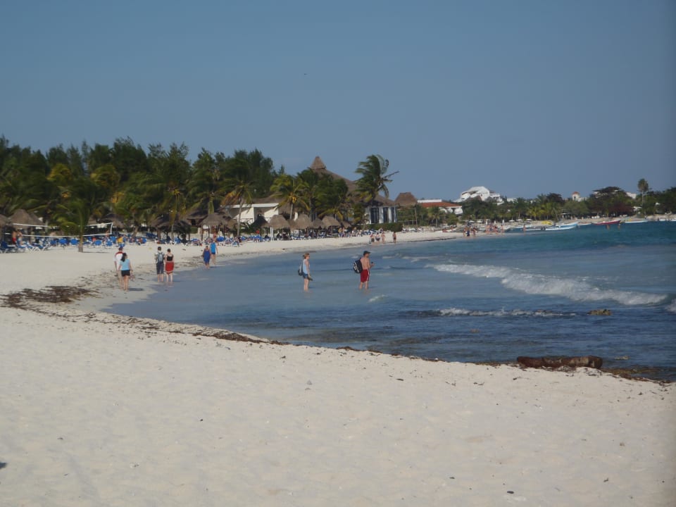 Hotelstrand Blick Richtung Nord Akumal Bay Beach & Wellness Resort