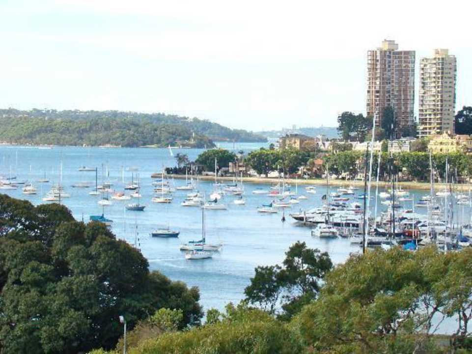 Aussicht auf die Rushcutters Bay Hotel Vibe Rushcutters