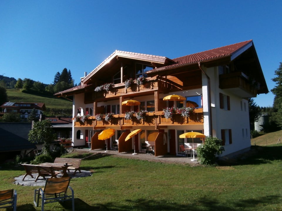 Neue Ansicht vom Hörnerblick Gästehaus Hörnerblick