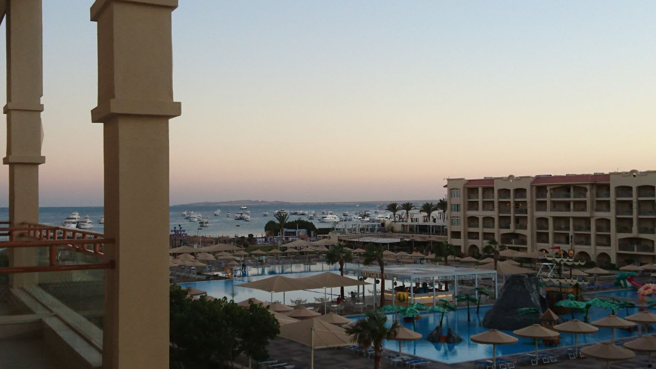 Ausblick vom 3000 Block Pickalbatros White Beach Resort - Hurghada