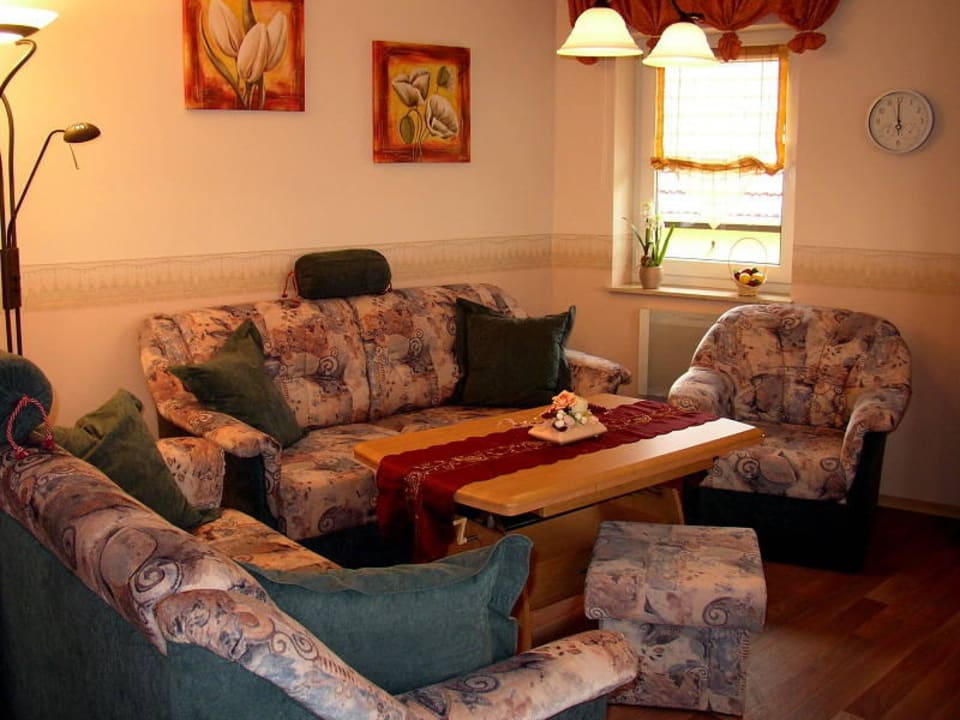 Stube mit Sitzgruppe Ferienhaus Deibl