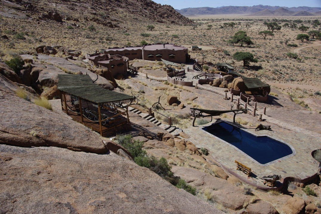 Blick auf den Pool Koiimasis Ranch