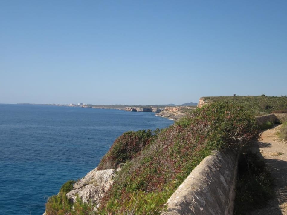 Blick vom Uferweg blau punta reina