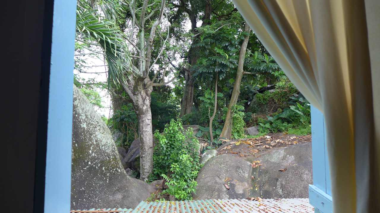 Blick aus dem Seitenfenster Guesthouse The Beach House