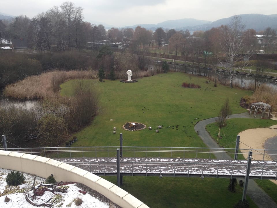Ausblick vom 3. Stock Das Seepark Wörthersee Resort