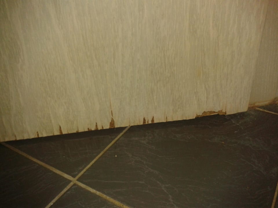 Wasserschaden durch nicht vorhandenen Spritzschutz Hotel Belmont