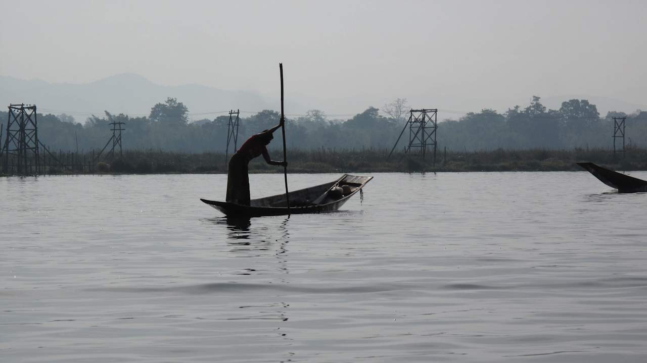 Von unserem Zimmer am frühen Morgen Hotel Golden Island Cottages 1 & 2
