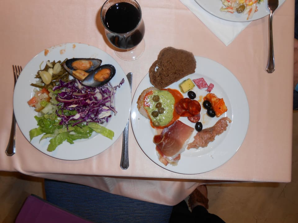 Varianten von Vorspeisen SBH Hotel Royal Monica