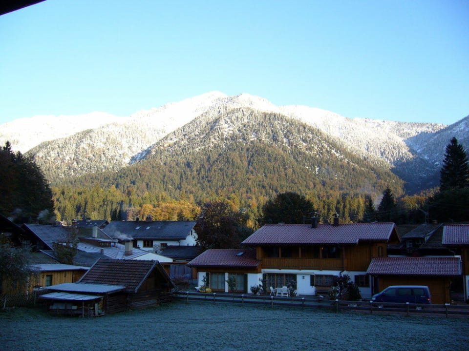 Blick vom Balkon Gästehaus am Kurpark