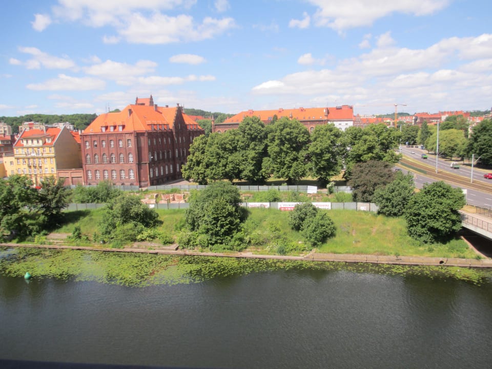 Blick auf den Fluß Qubus Hotel Gdańsk