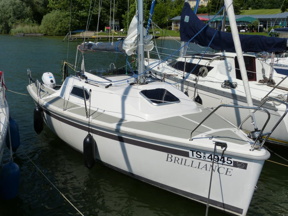 Unser gechartertes Boot Ferienresidenz Chiemseestern