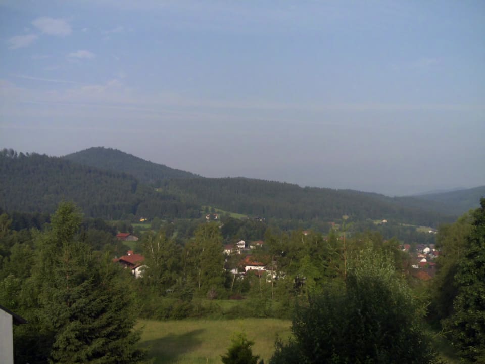 Ausblick Richtung Harlachberg Haus Vierjahreszeiten