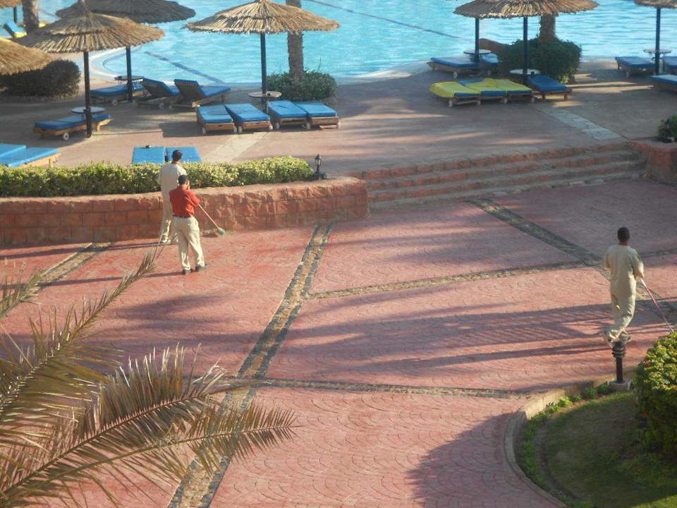 Blick vom Balkon... Sea Beach Aqua Park Resort Managed by Blue Resorts