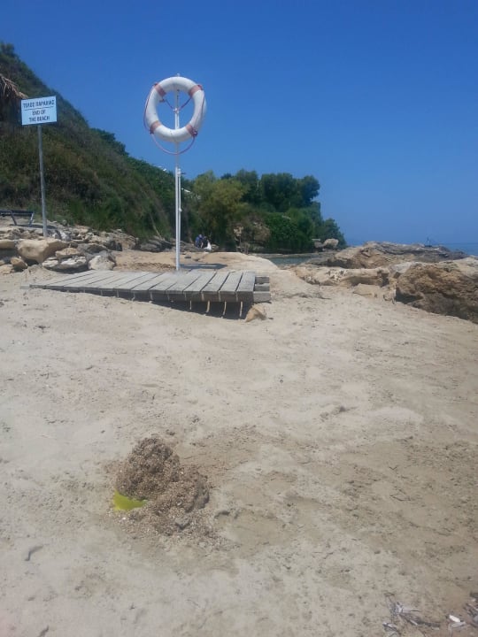 Piaszczysta zatoczka obok hotelu  AluaSoul Zakynthos - Adults only