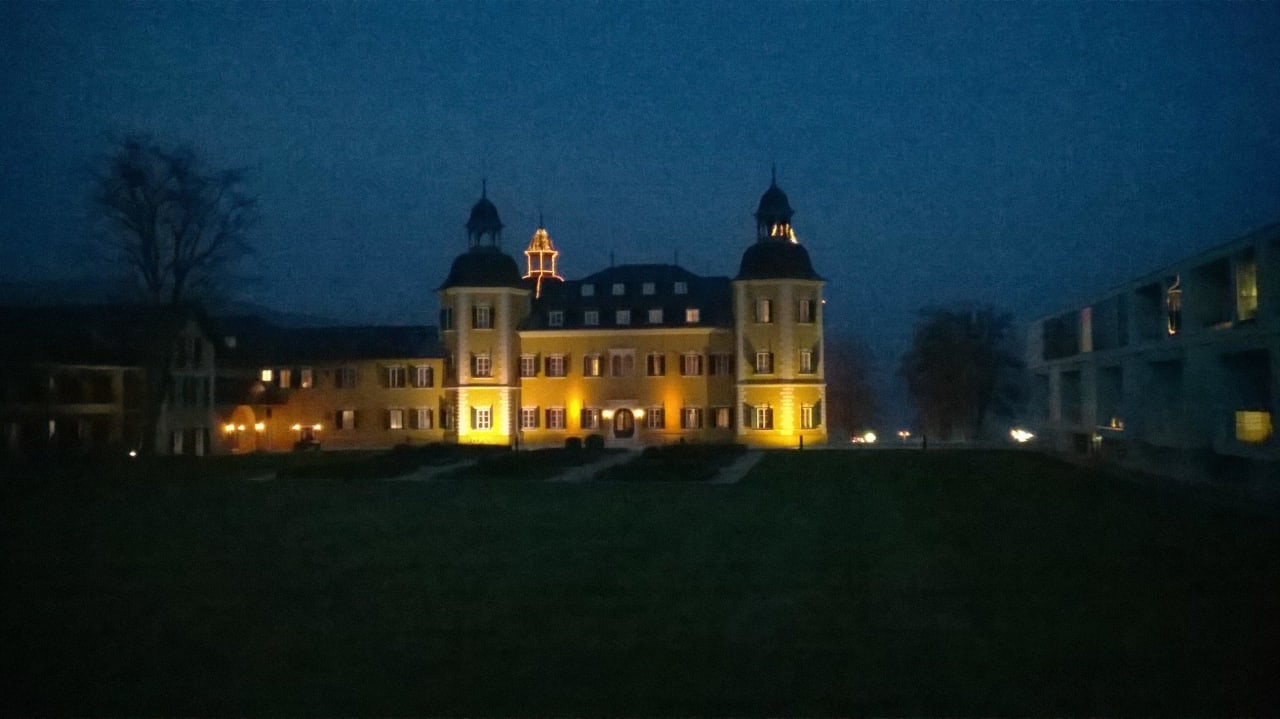 View from the tub of room 241 Falkensteiner Schlosshotel Velden