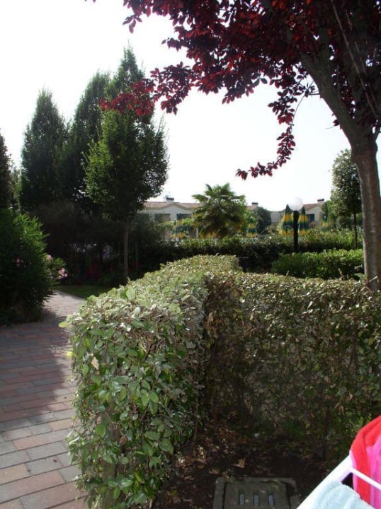 Blick aus unserem Garten Villaggio & Aparthotel Marco Polo