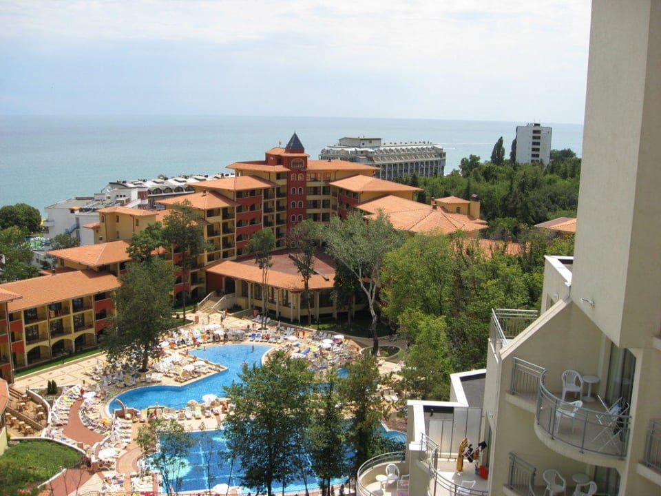 Widok z tarasu Park Hotel Golden Beach