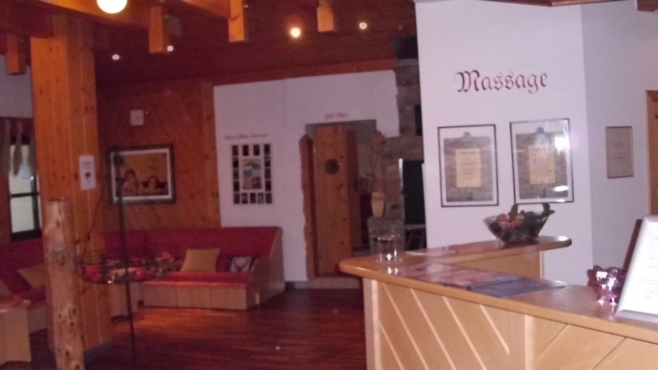 Die Wellnessrezeption Familienhotel Hinteregger
