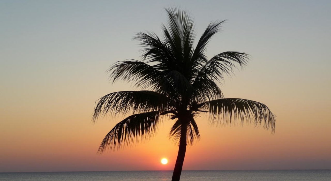 Sonnenuntergang Hotel Riu Palace Tropical Bay