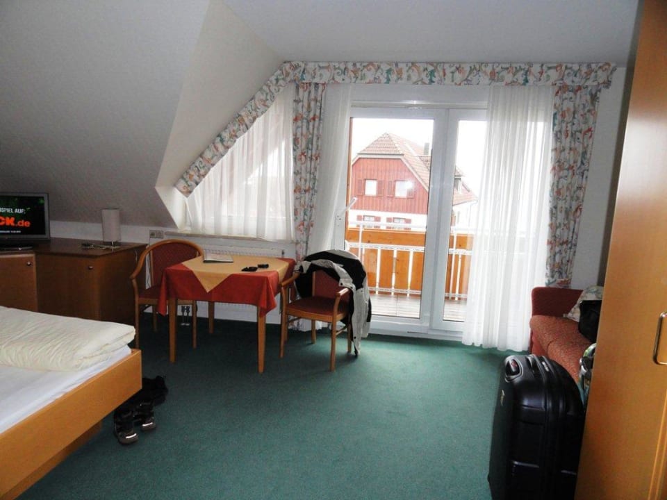 Unser Zimmer 2. Stock mit Seeblick Pension Winzerhof Saupp