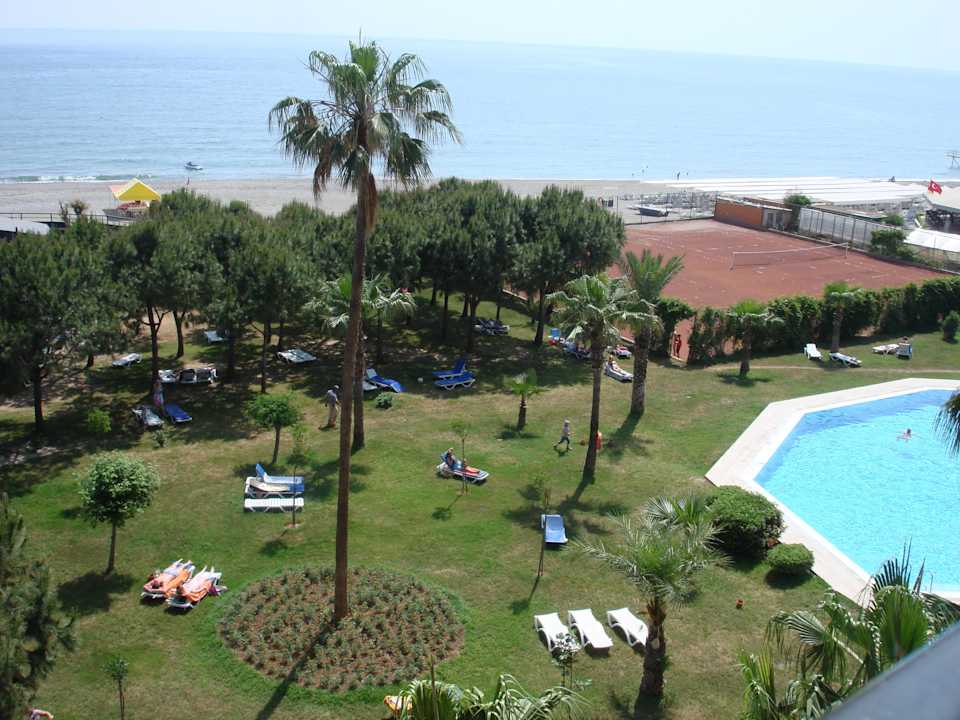 Auf dem Balkon Club Turtas Beach Hotel