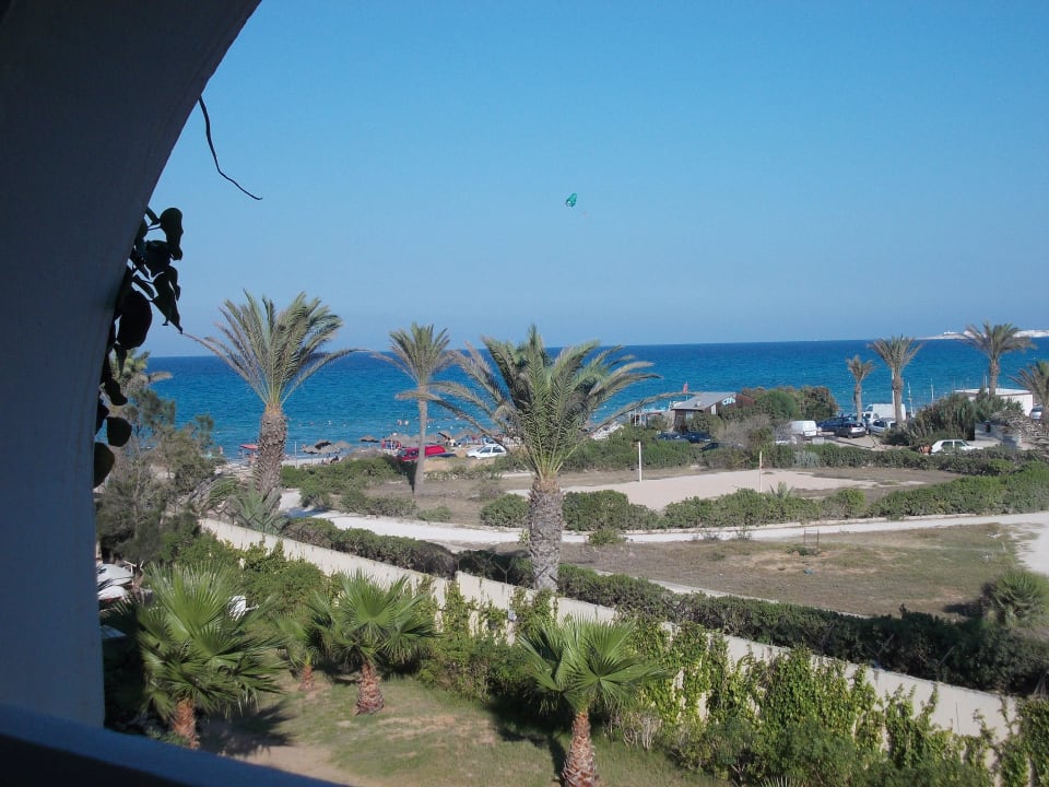 Blick vom balkon (meerblick gebucht) Mahdia Beach & Aquapark