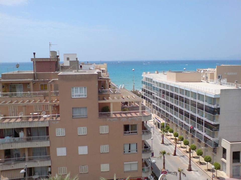 Blick von der Dachterrasse (Suite) Hotel HM Ayron Park