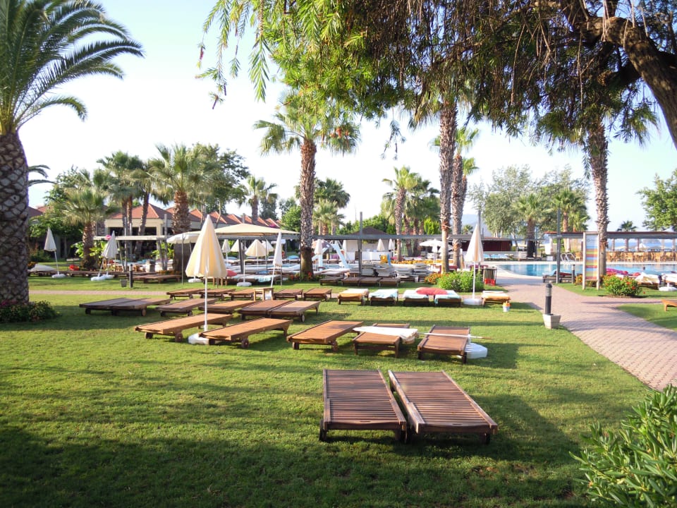 Poolanlage. Auch hier findet man viel Grün Club Tuana Fethiye