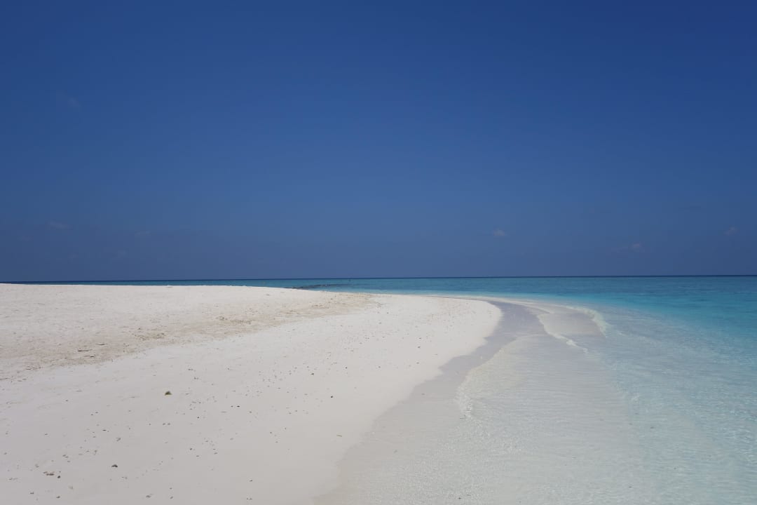 Sand weiß wie Schnee Fihalhohi Maldives
