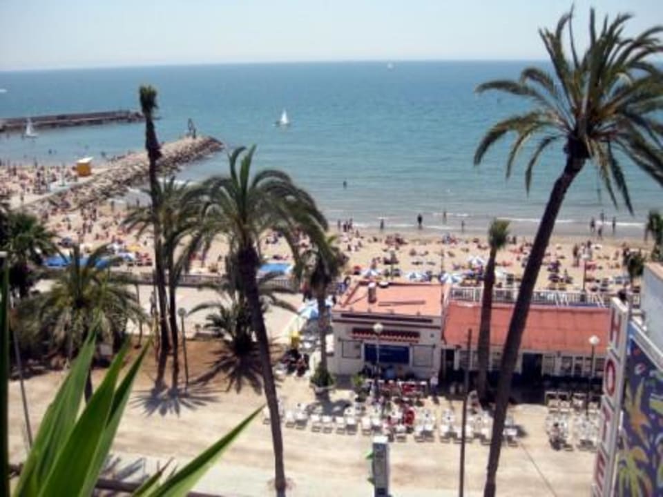 Ausblick von der Dachterrasse Hotel Platjador