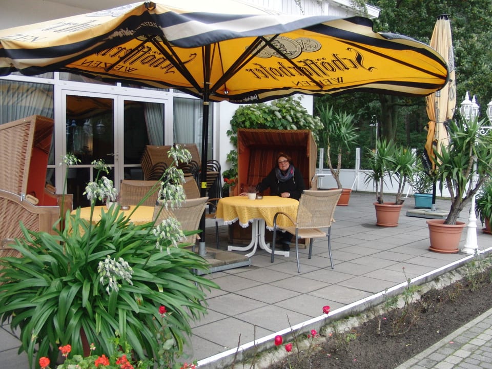 Terrasse vor dem Hotel Hotel Nordkap