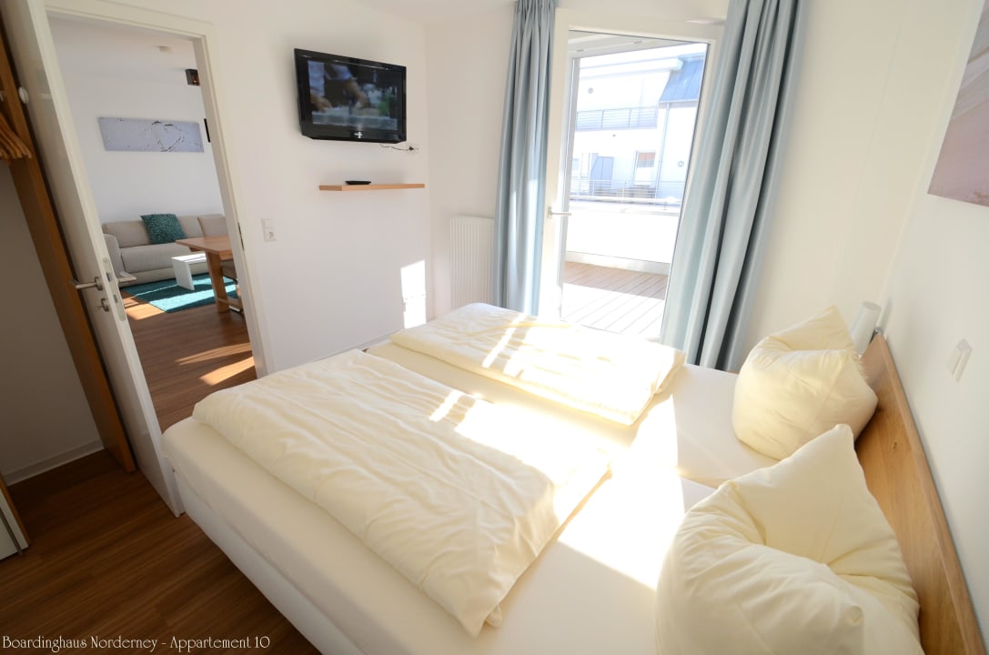 Appartement 10 - Schlafzimmer Boardinghaus Norderney