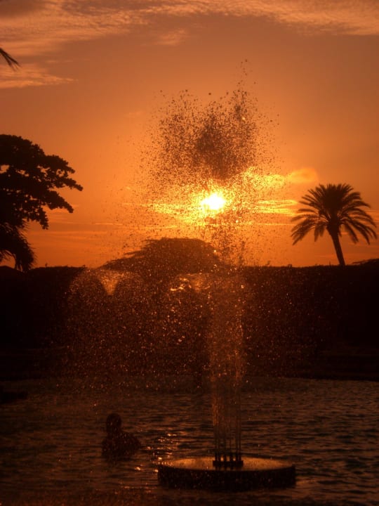 Sonnenuntergang am Pool Hotel Riu Palace Antillas
