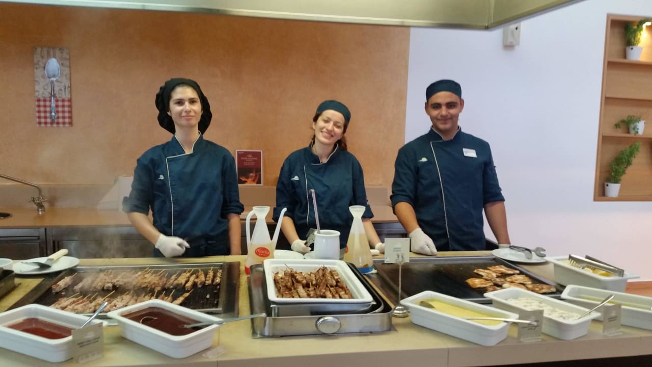 Die Live-Cooking-Station TUI BLUE Oceanis Beach and Spa Resort