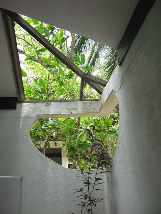 Blick aus der Dusche Summer Island Maldives