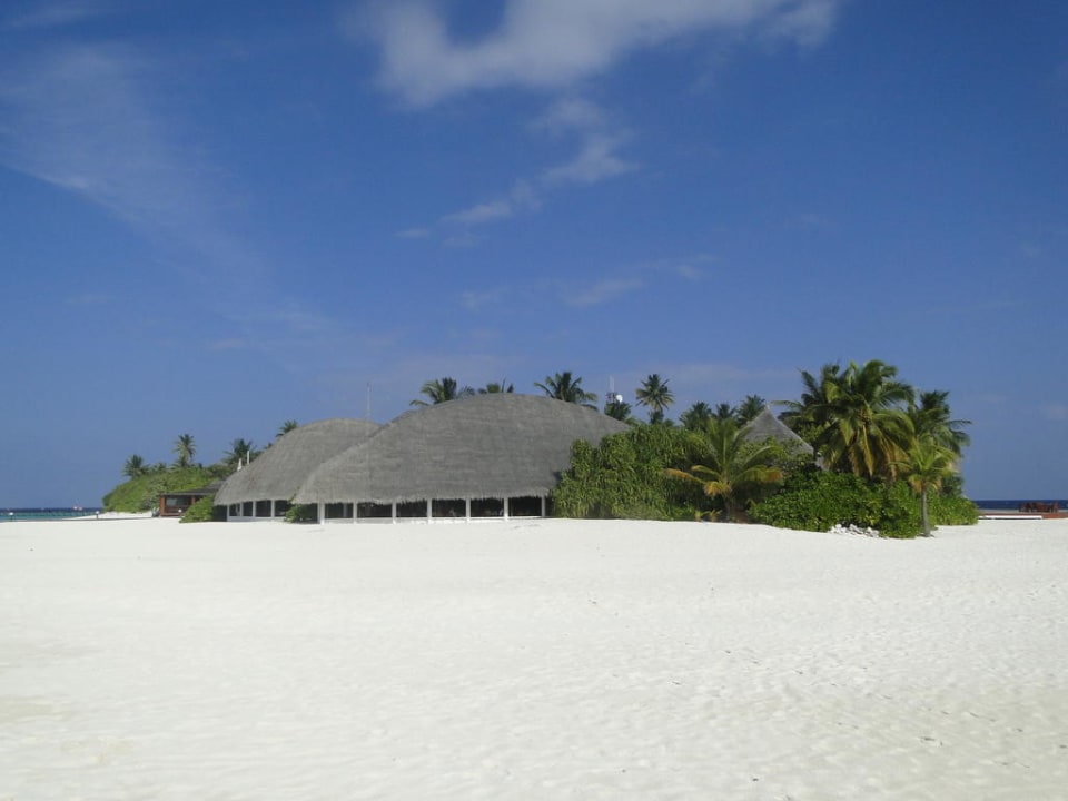 Aufnahme von der Südspitze Angaga Island Resort