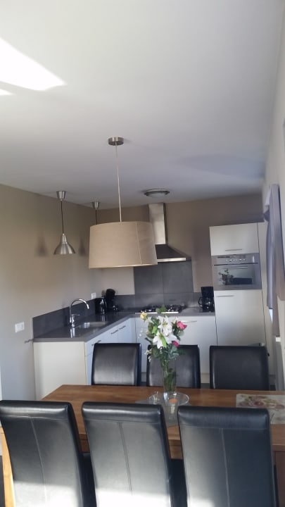 Essbereich und Küche Bungalowpark Puik en Duin Vakantie Noordwijk