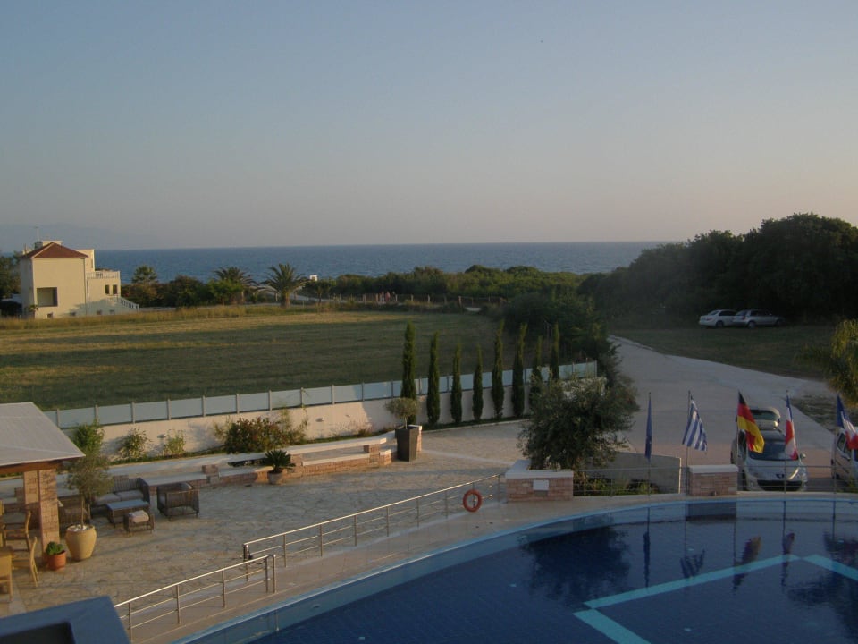View from the terrace Hotel Ionian Theoxenia