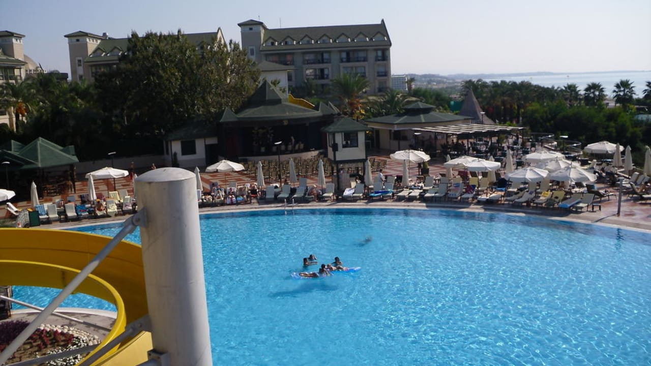 Blick von der Rutsche Hotel Turan Prince