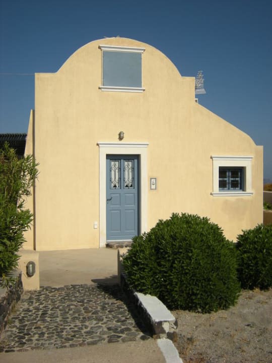 Haupthaus mit Rezeption und Wohnung 6 Aegagros Caldera Houses