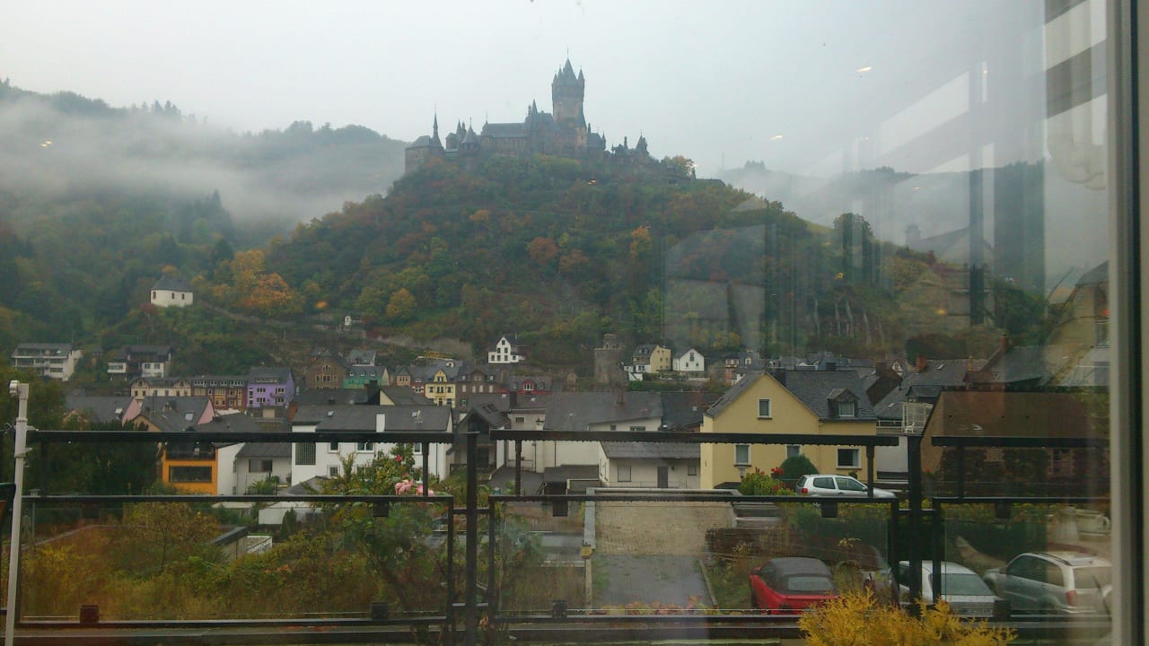 Ausblick vom Frühstücksraum/Restaurant Flair Hotel am Rosenhügel