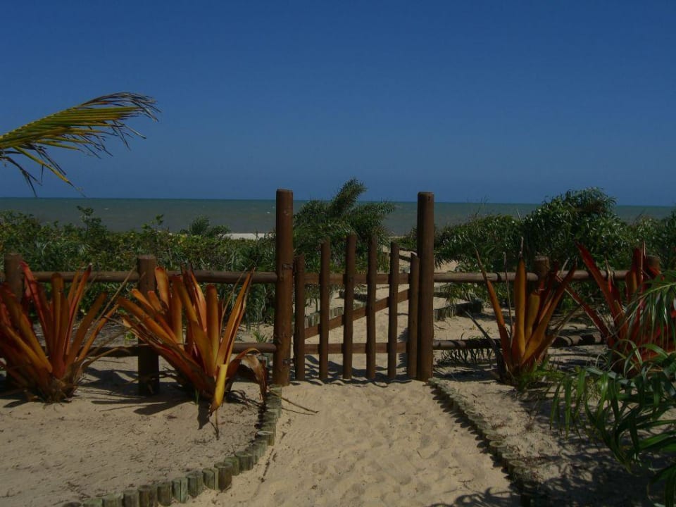Übergang vom Grundstück zum Strand Village Mata Encantada