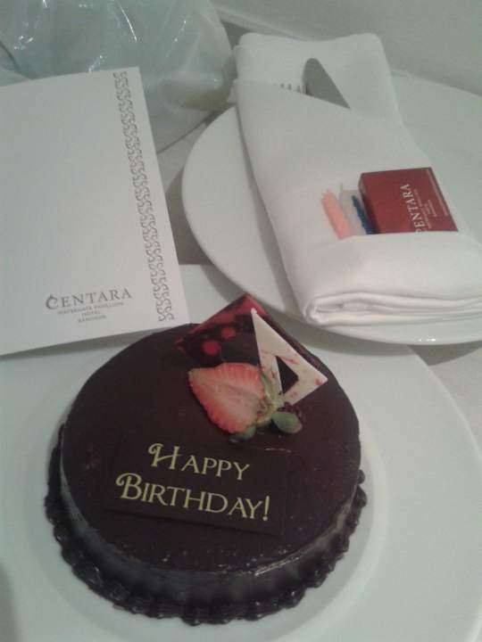 Kleines Geschenk vom Hotel Centara Watergate Pavillion Hotel Bangkok