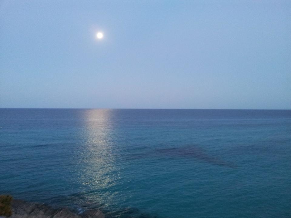 Ausblick Balkon bei Nacht Hotel Clumba
