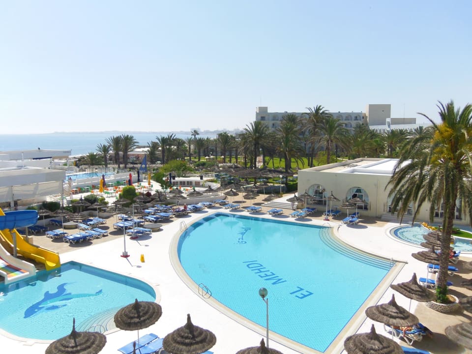 Sauberer Pool Blick vom Zimmer El Mehdi Beach Resort