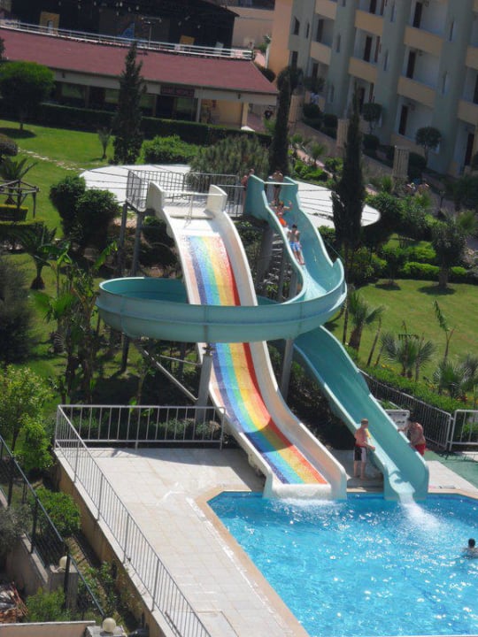 Ausblick Rutschenanlage Solivia Hotel